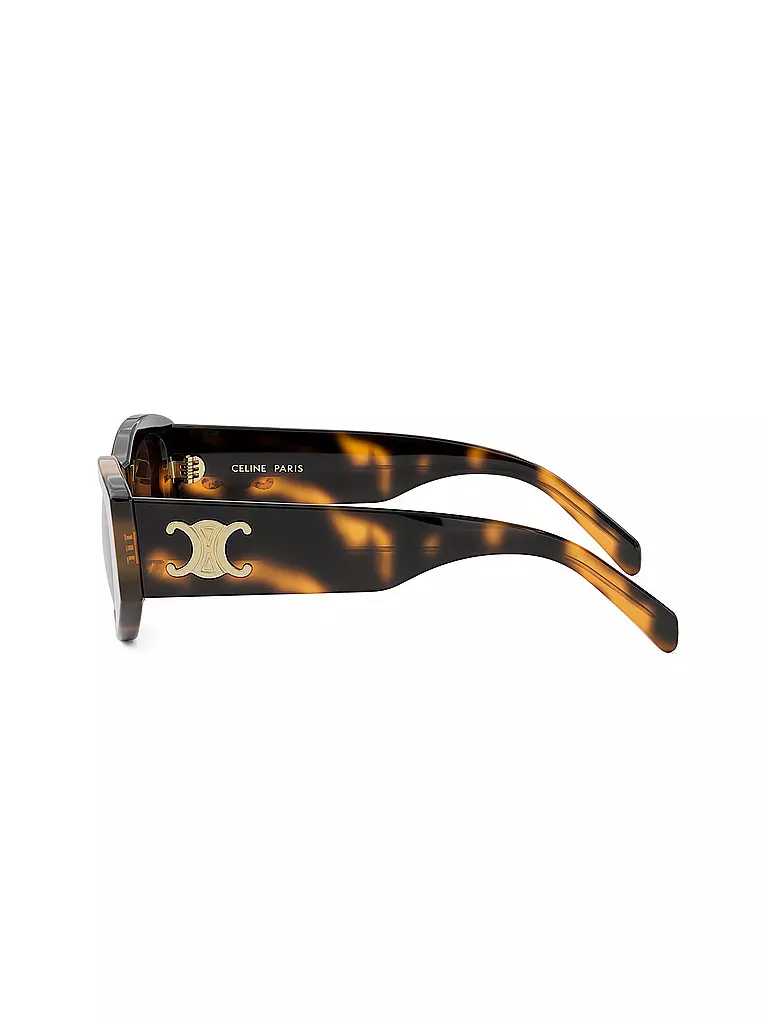 CELINE | Lunettes de soleil géométriques Triomphe havane marron | 