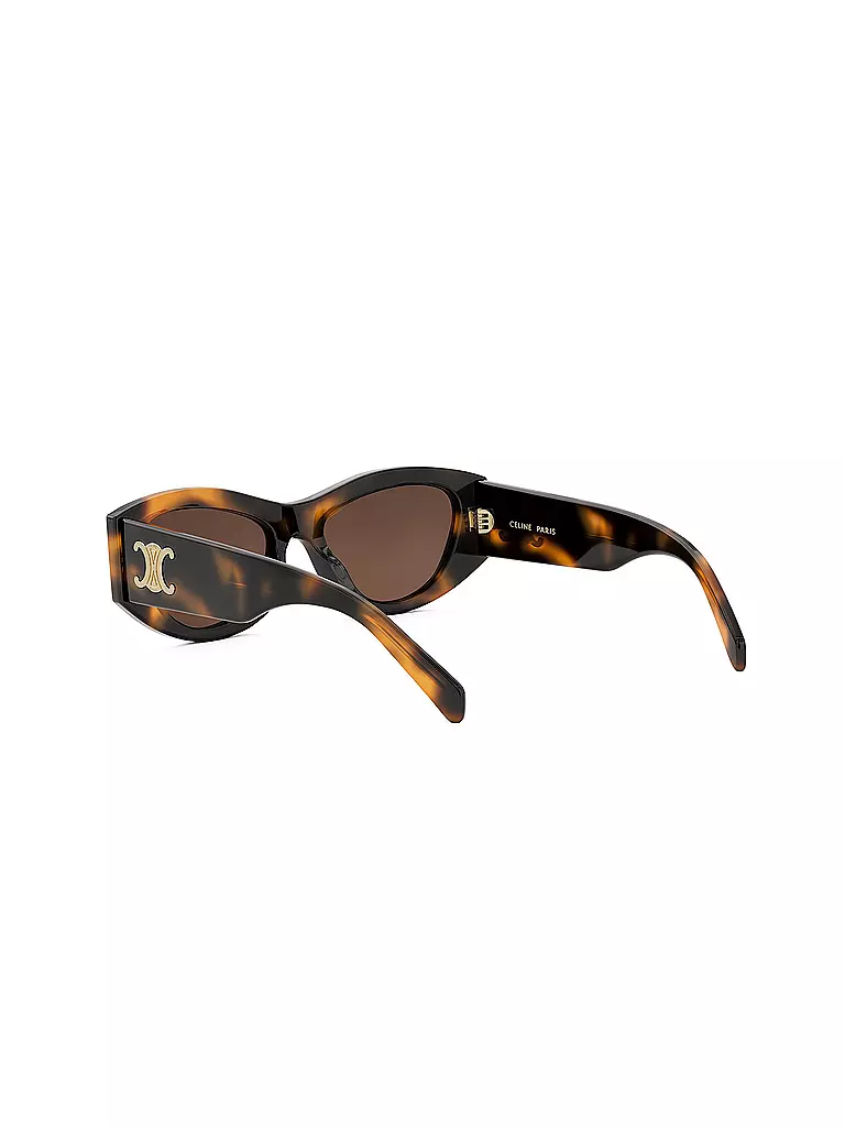CELINE | Lunettes de soleil géométriques Triomphe havane marron | 