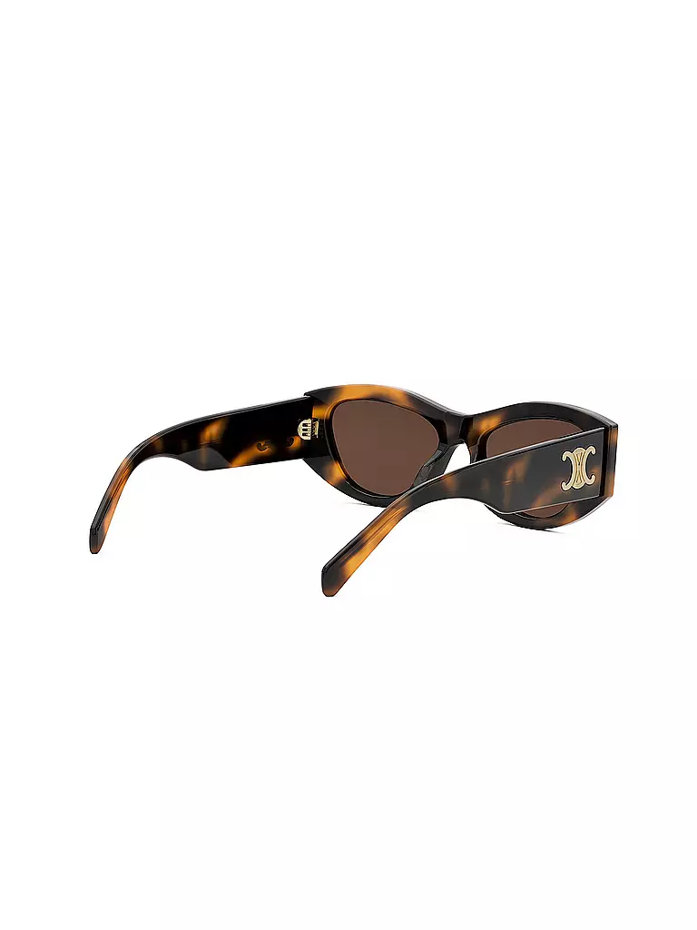 CELINE | Lunettes de soleil géométriques Triomphe havane marron | 