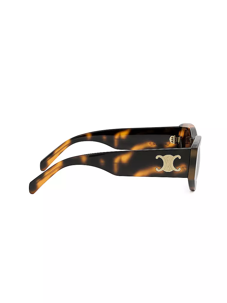 CELINE | Lunettes de soleil géométriques Triomphe havane marron | 