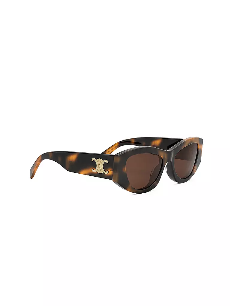 CELINE | Lunettes de soleil géométriques Triomphe havane marron | 