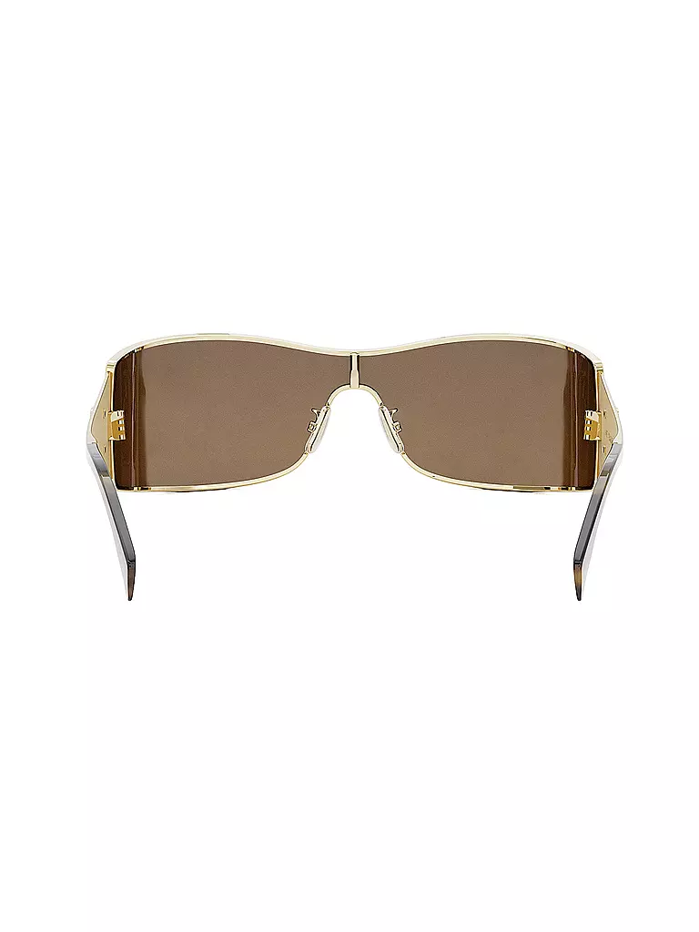 CELINE | Lunettes de soleil masque dorées Maxi Metal Triomphe | 