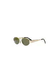 CELINE | Lunettes de soleil ovales dorées Metal Triomphe | Or