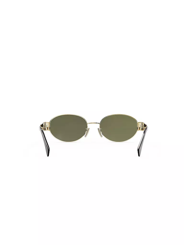 CELINE | Lunettes de soleil ovales dorées Metal Triomphe | 