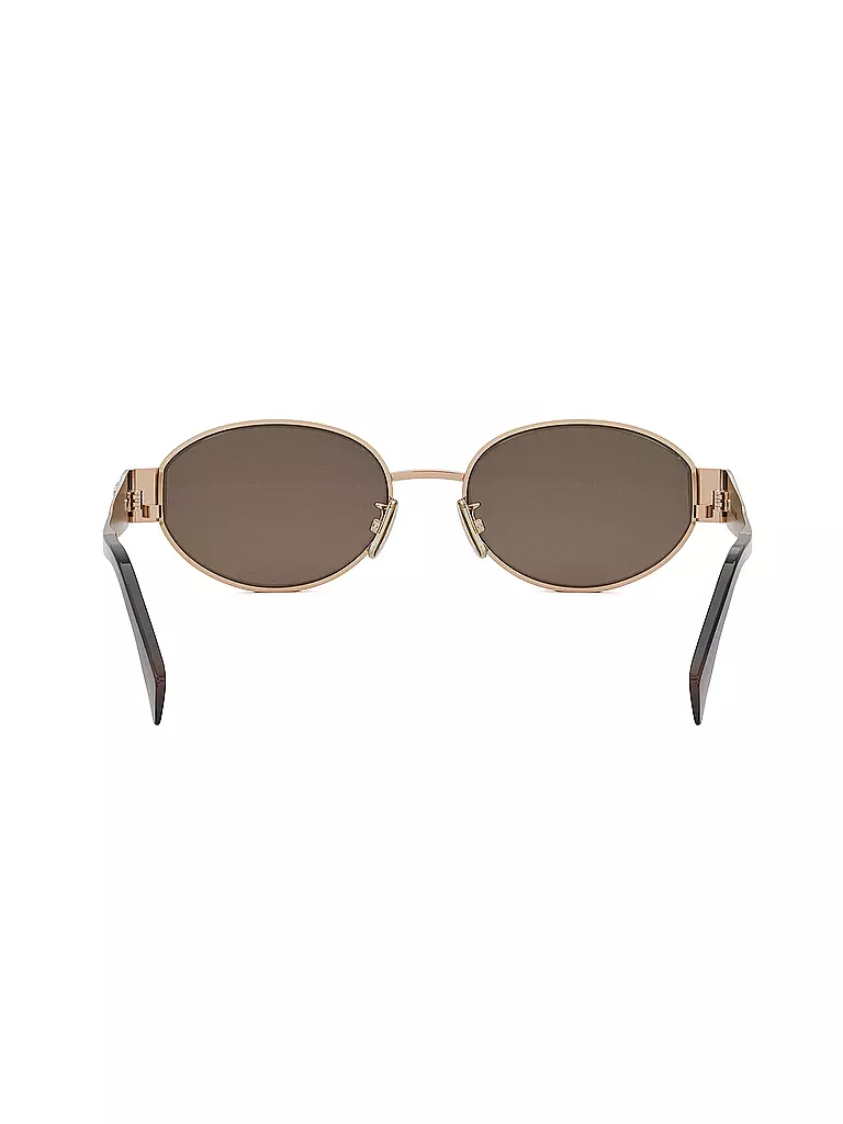 CELINE | Lunettes de soleil ovales dorées Metal Triomphe |