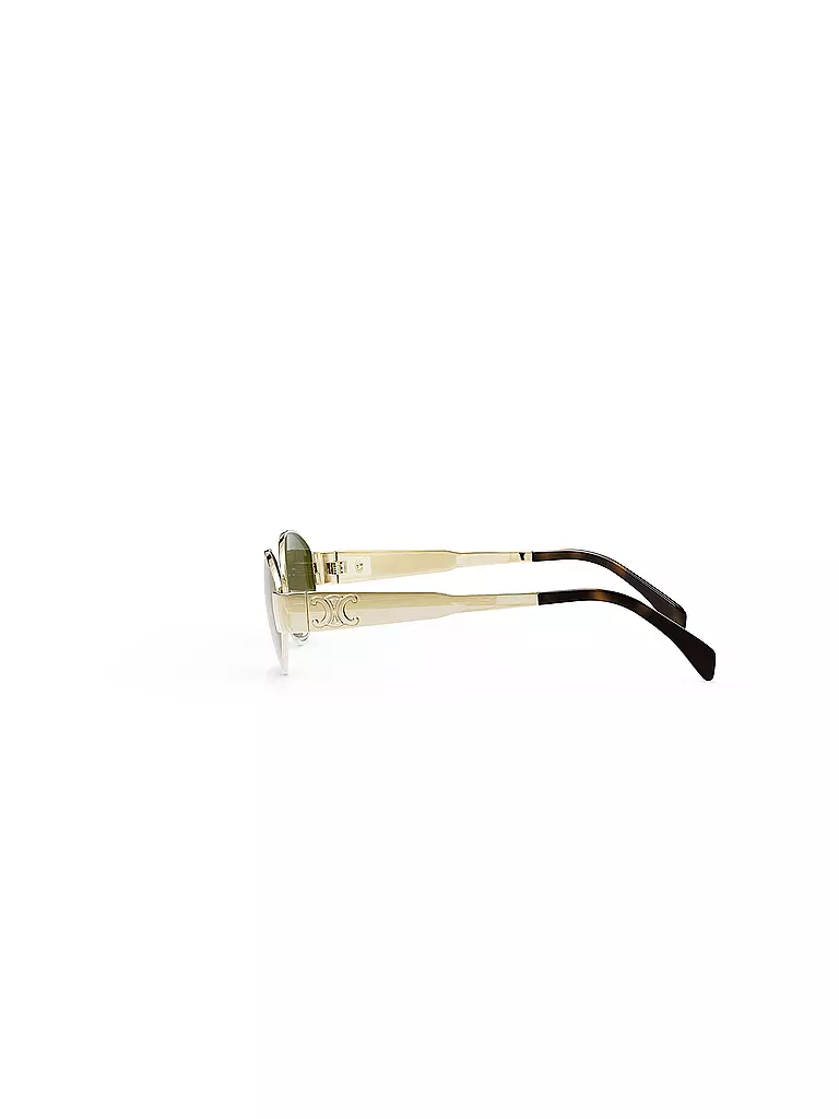 CELINE | Lunettes de soleil ovales dorées Metal Triomphe | 