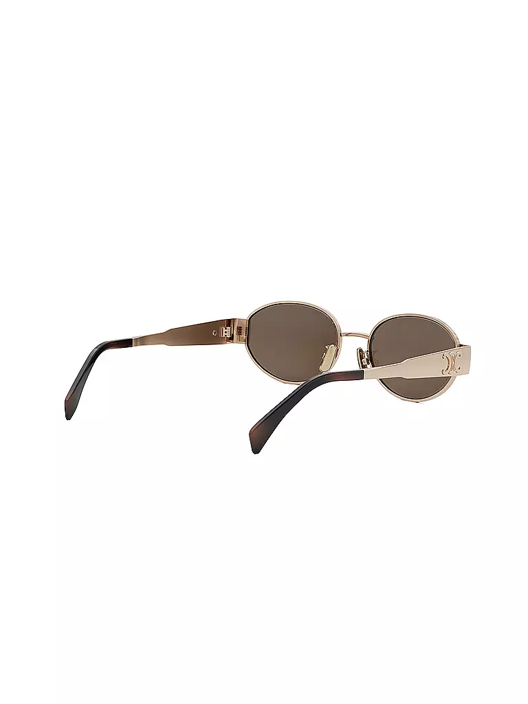 CELINE | Lunettes de soleil ovales dorées Metal Triomphe |