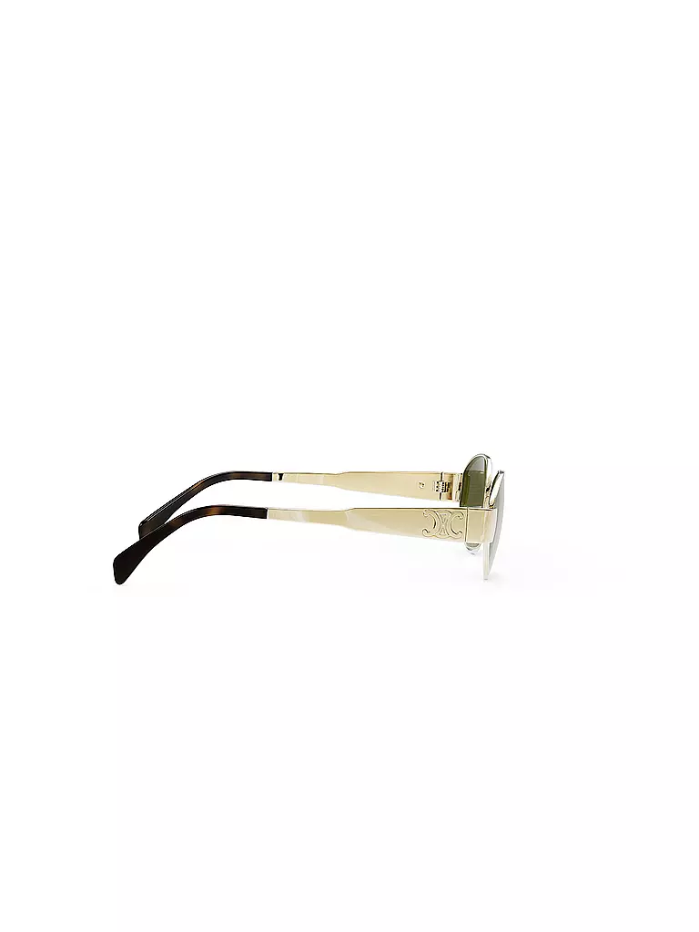 CELINE | Lunettes de soleil ovales dorées Metal Triomphe | 