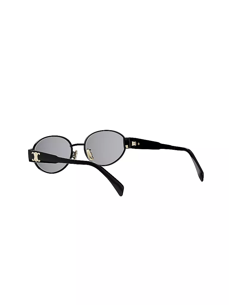CELINE | Lunettes de soleil ovales noires Metal Triomphe |
