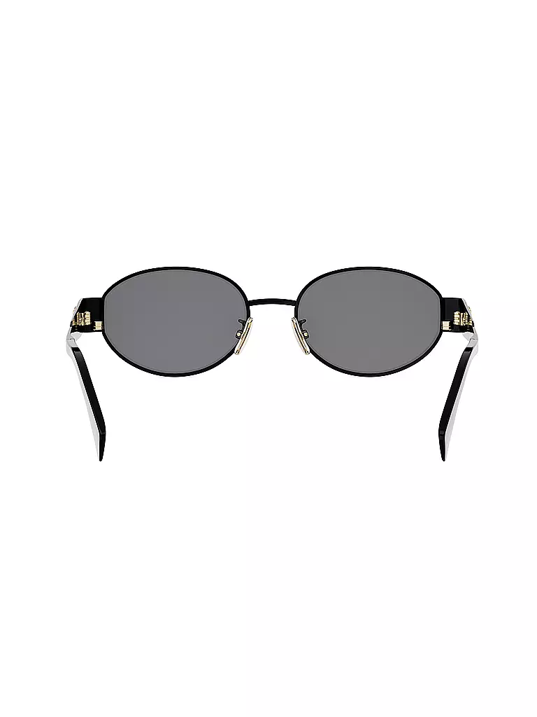 CELINE | Lunettes de soleil ovales noires Metal Triomphe |