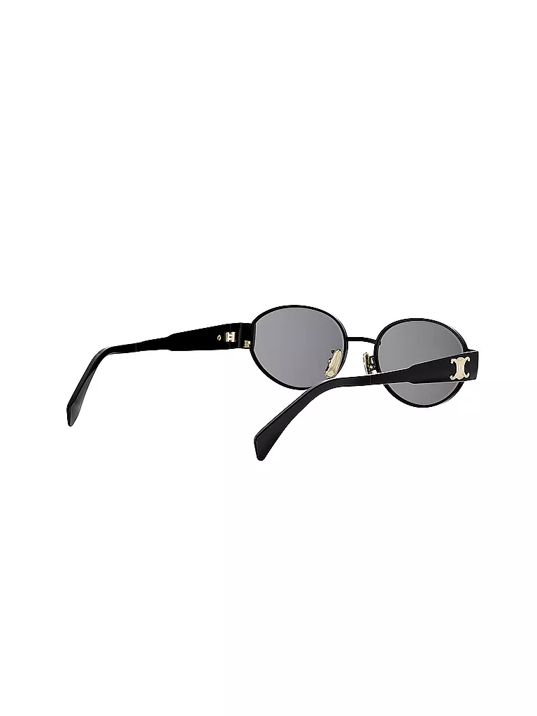 CELINE | Lunettes de soleil ovales noires Metal Triomphe |