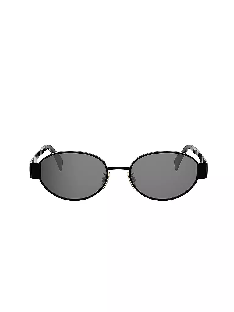 CELINE | Lunettes de soleil ovales noires Metal Triomphe |