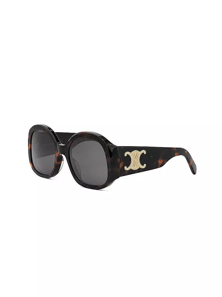 CELINE | Lunettes de soleil rondes havane Maxi Triomphe | braun