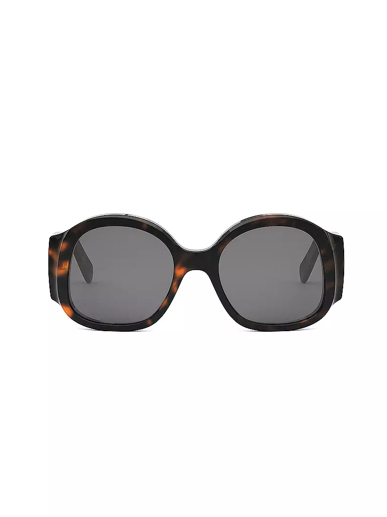 CELINE | Lunettes de soleil rondes havane Maxi Triomphe | 