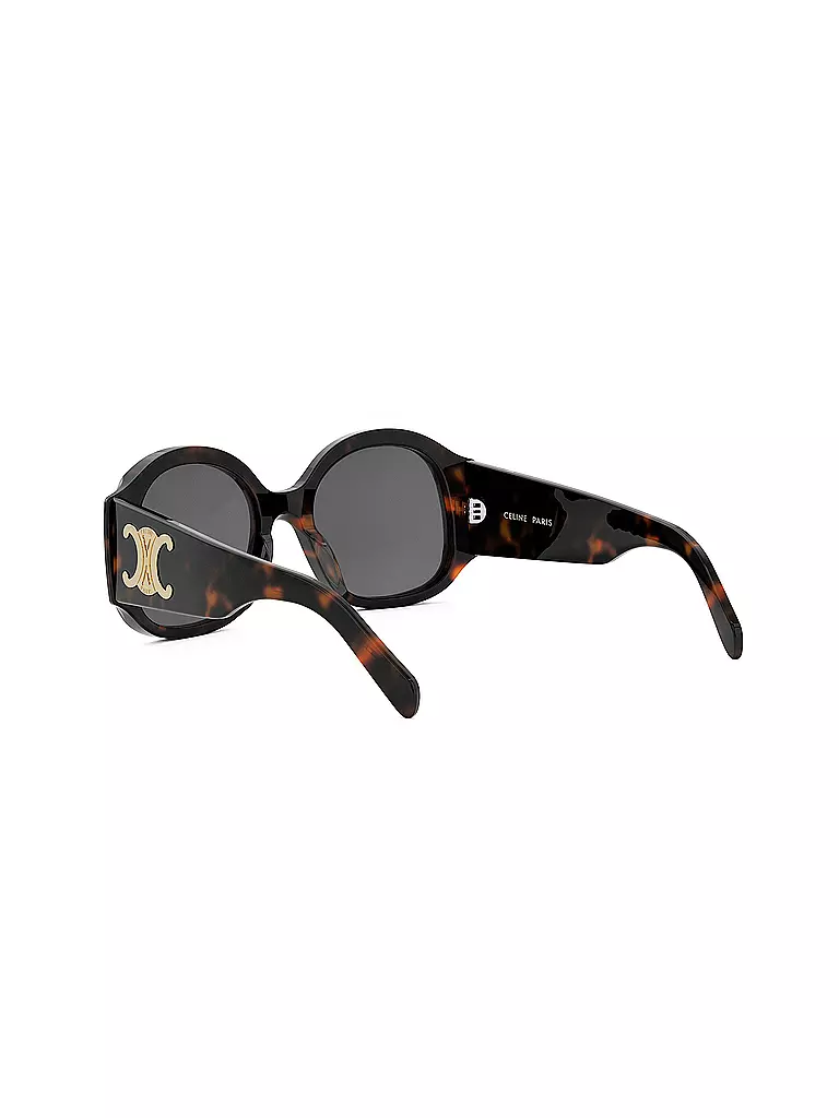 CELINE | Lunettes de soleil rondes havane Maxi Triomphe | 