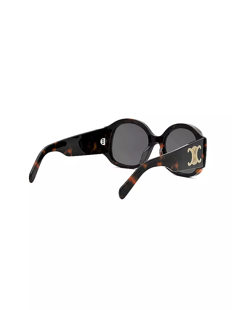 CELINE | Lunettes de soleil rondes havane Maxi Triomphe | 