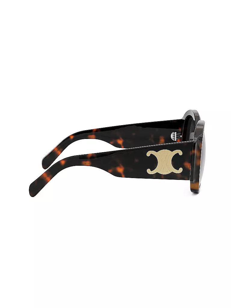 CELINE | Lunettes de soleil rondes havane Maxi Triomphe | 