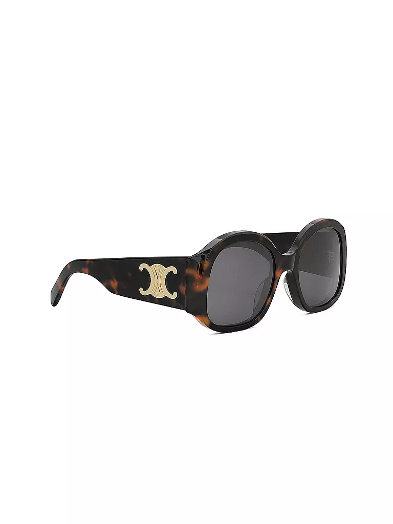 CELINE | Lunettes de soleil rondes havane Maxi Triomphe | 