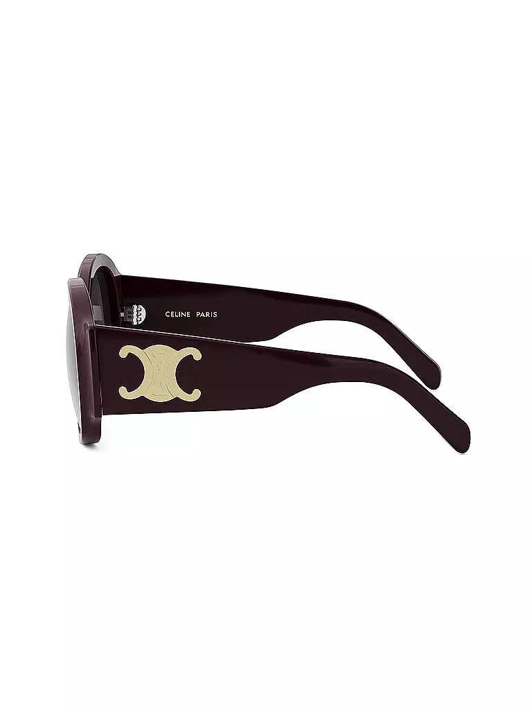 CELINE | Lunettes de soleil rondes marron Maxi Triomphe | 