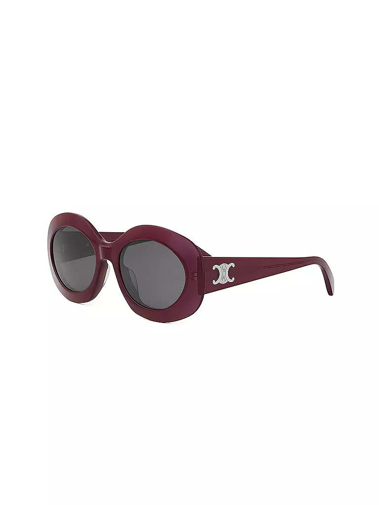 CELINE | Lunettes de soleil rondes rouges Triomphe | dunkelrot