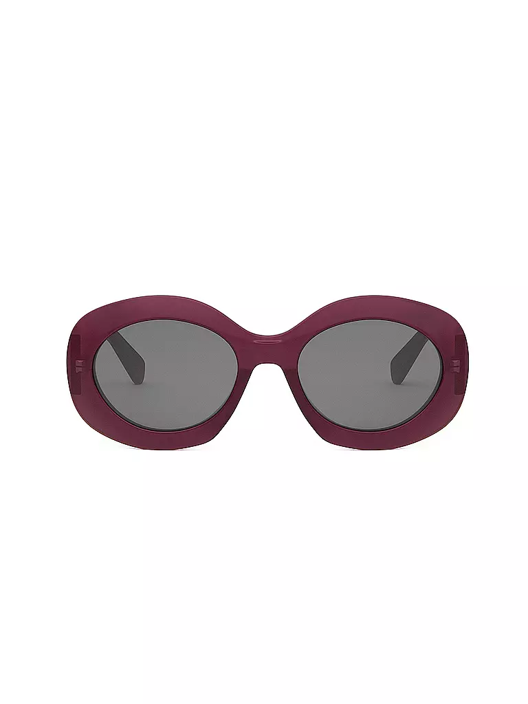 CELINE | Lunettes de soleil rondes rouges Triomphe | 