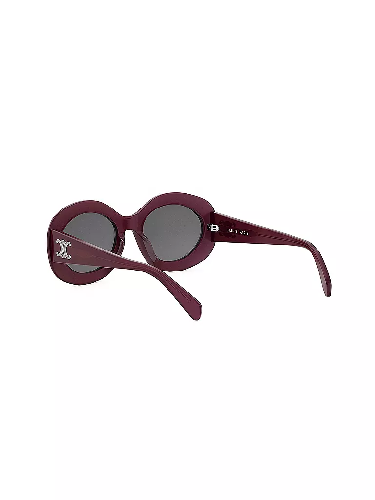 CELINE | Lunettes de soleil rondes rouges Triomphe | 