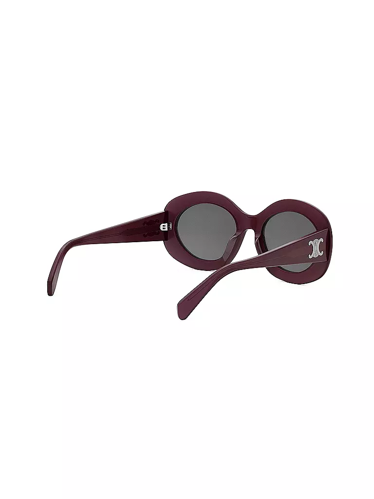 CELINE | Lunettes de soleil rondes rouges Triomphe | 