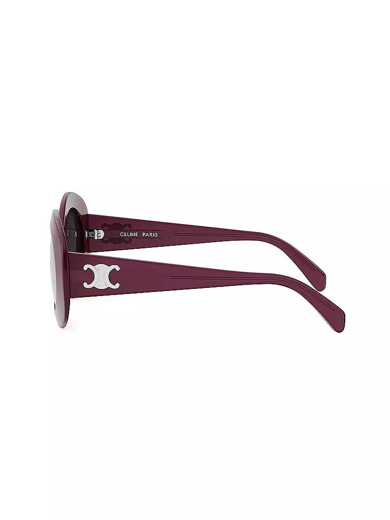 CELINE | Lunettes de soleil rondes rouges Triomphe | 