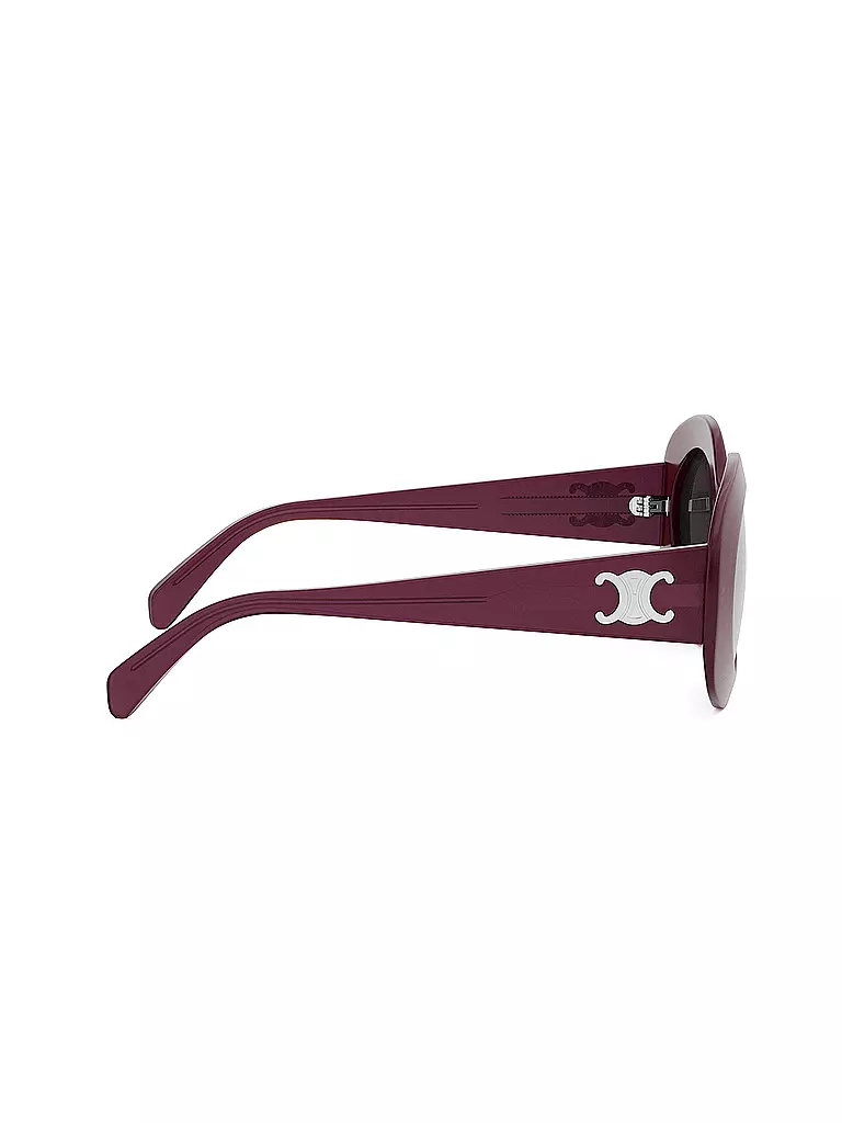CELINE | Lunettes de soleil rondes rouges Triomphe | 