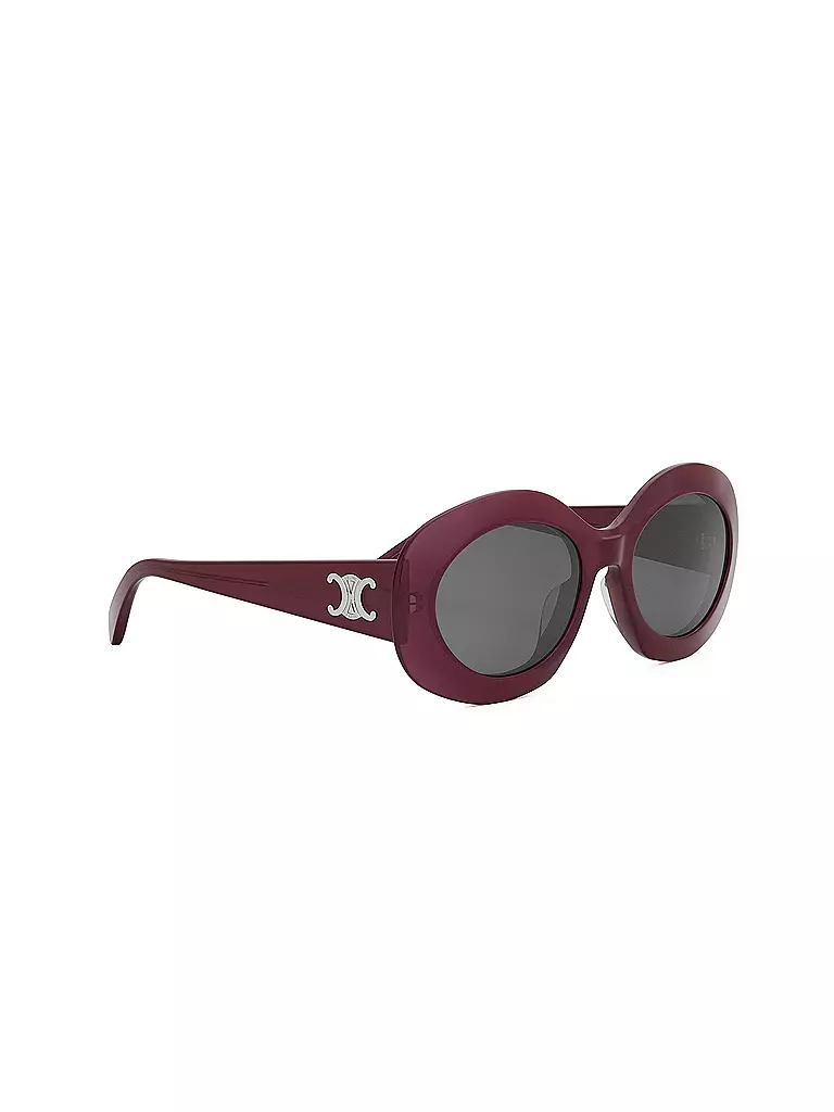 CELINE | Lunettes de soleil rondes rouges Triomphe | 