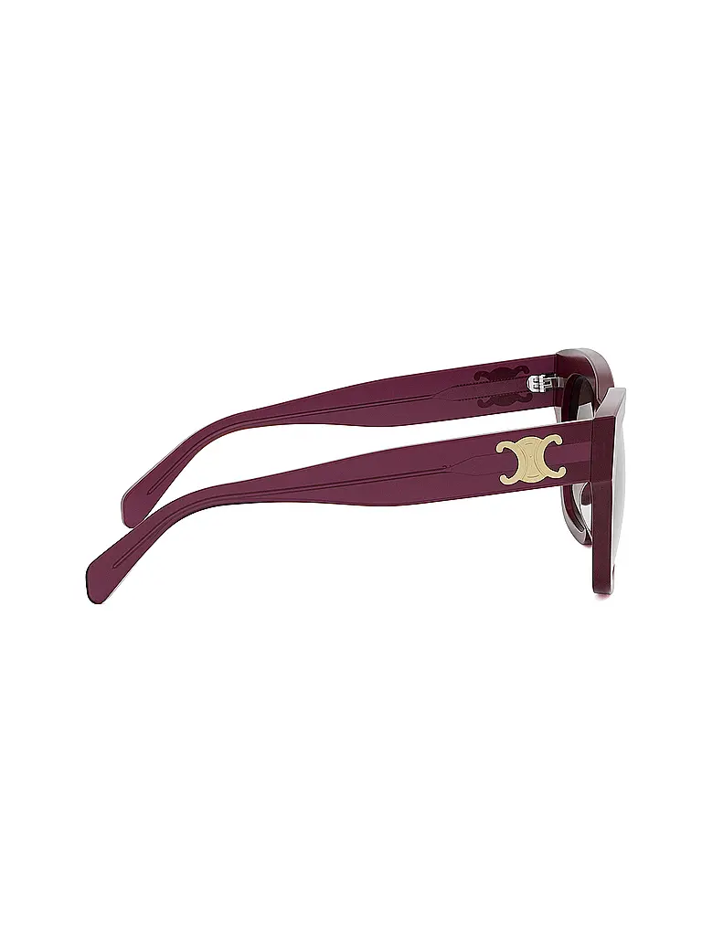 CELINE | Lunettes de soleil rouges angulaires Triomphe | 