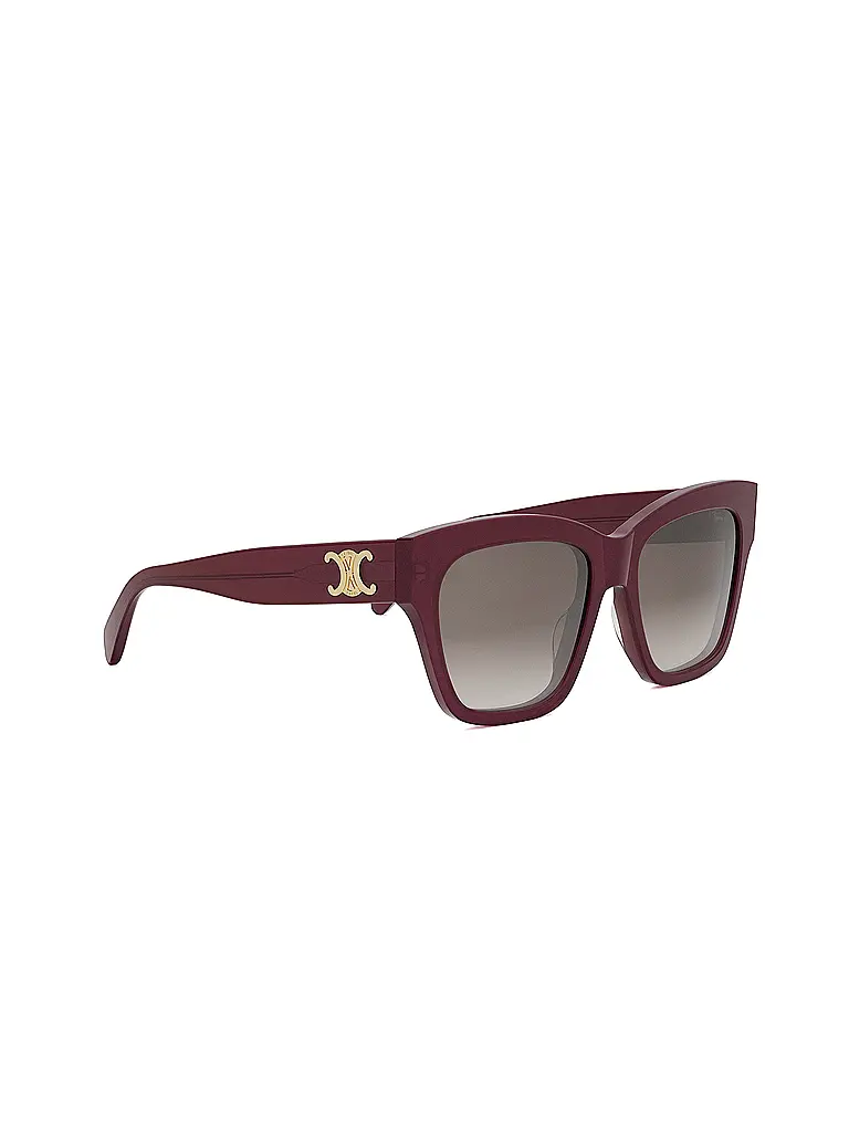 CELINE | Lunettes de soleil rouges angulaires Triomphe | 