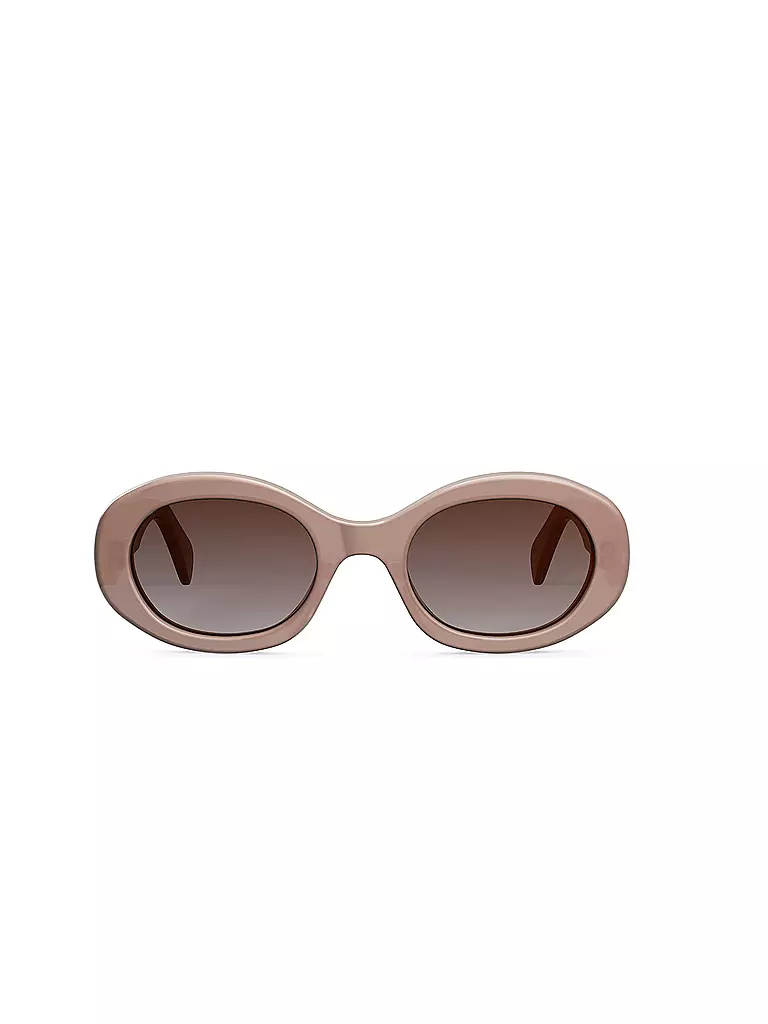 CELINE | Triomphe braune ovale Sonnenbrille | 