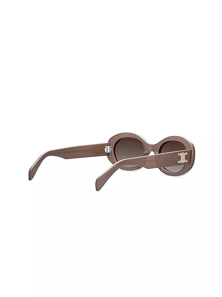 CELINE | Triomphe braune ovale Sonnenbrille | 