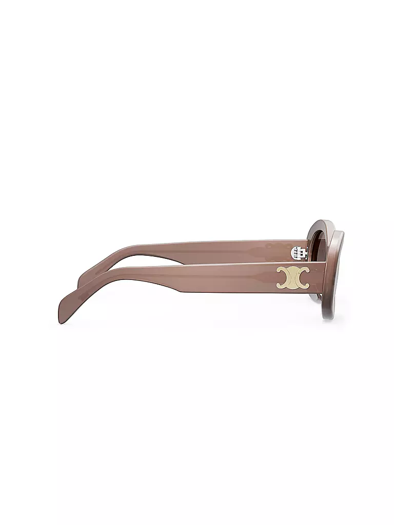 CELINE | Triomphe braune ovale Sonnenbrille | 