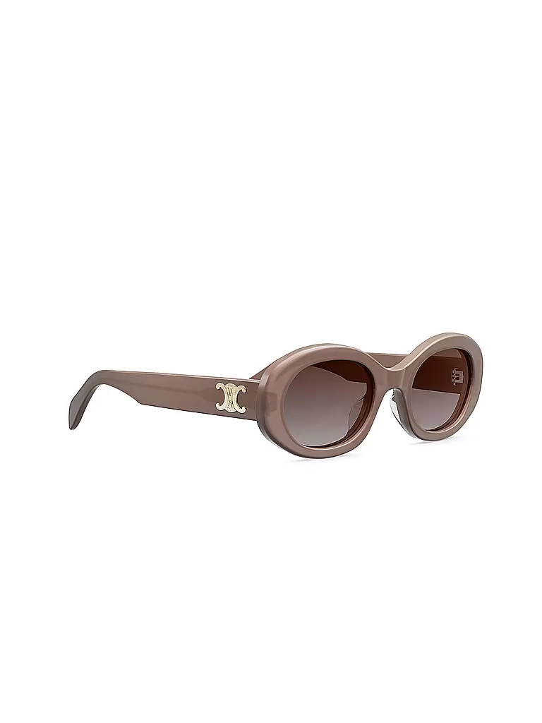 CELINE | Triomphe braune ovale Sonnenbrille | 