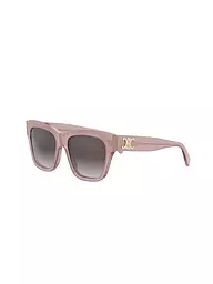 CELINE | Lunettes de soleil rouges angulaires Triomphe | Rose