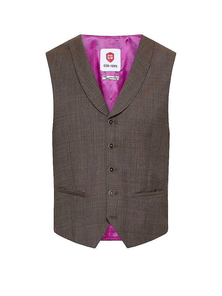 Gilet de costume slim fit PHILLIP marron 52