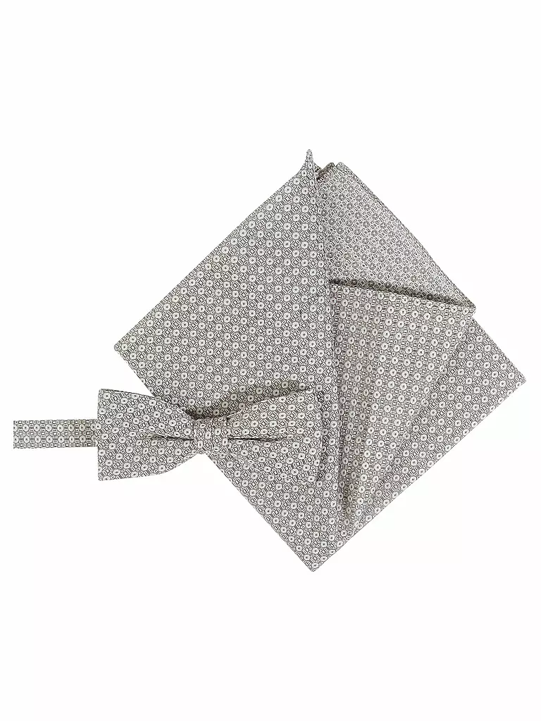CG - CLUB OF GENTS | Coffret cadeau avec nœud papillon et pochette de costume | beige