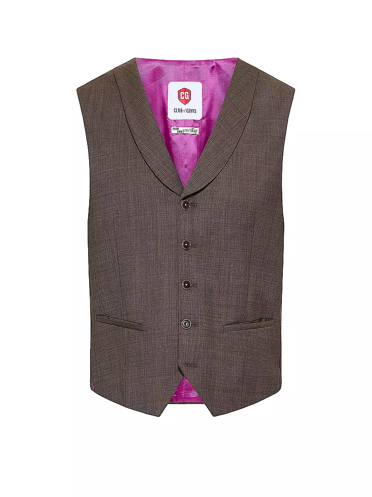 CG - CLUB OF GENTS | Gilet de costume slim fit PHILLIP | Marron