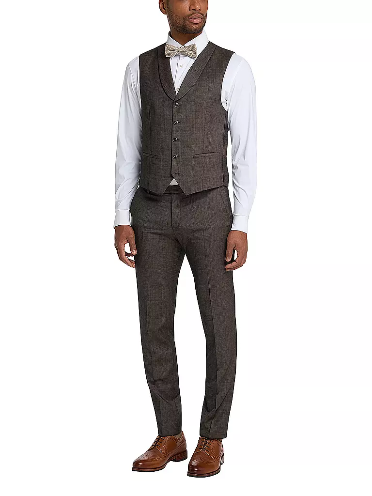 CG - CLUB OF GENTS | Gilet de costume slim fit PHILLIP | Marron
