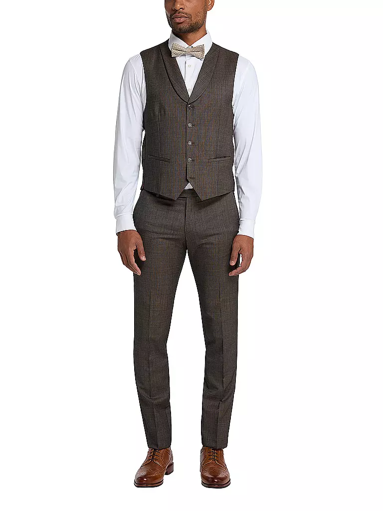 CG - CLUB OF GENTS | Pantalon de costume slim fit PASCAL | braun