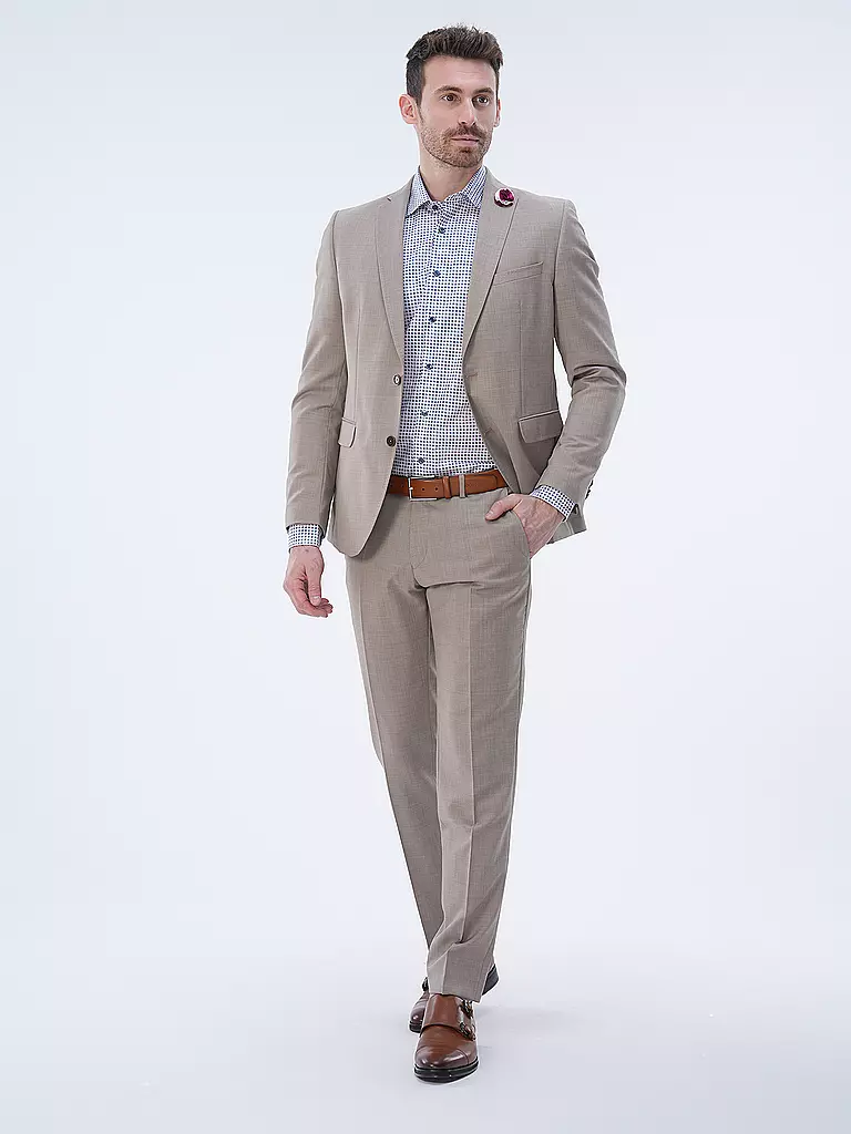 CG - CLUB OF GENTS | Pantalon de costume slim fit PASCAL | beige