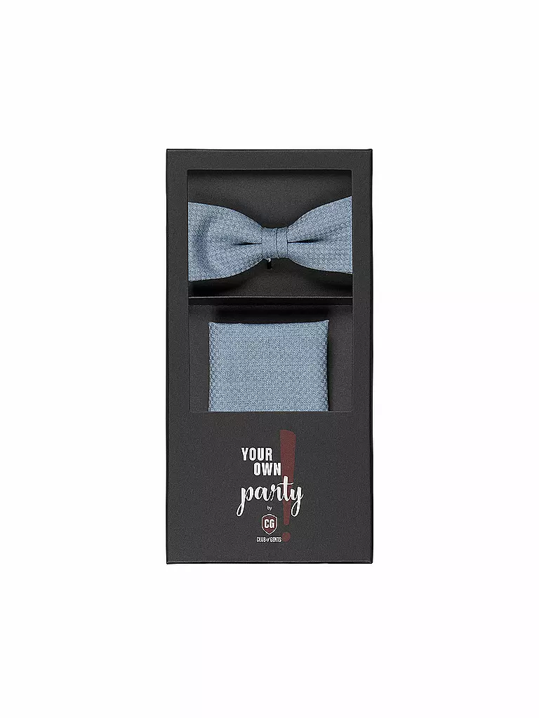 CG - CLUB OF GENTS | Set nœud papillon et pochette PAXTON | hellblau