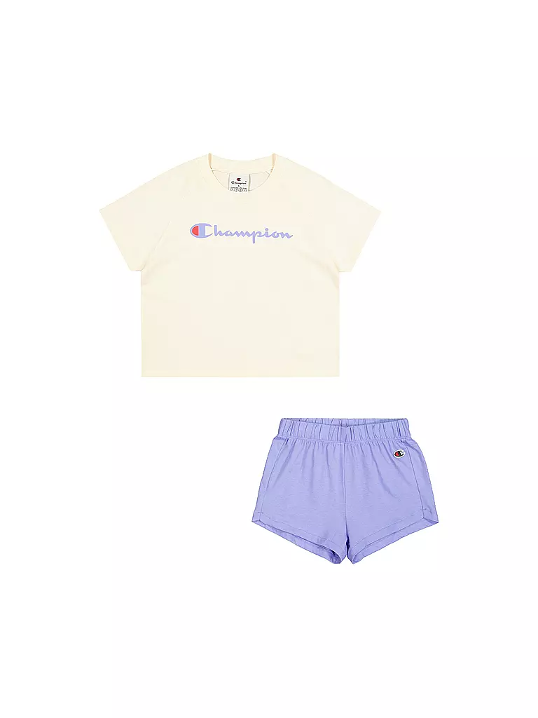 CHAMPION | Ensemble fille 2 pièces T-shirt et short | beige