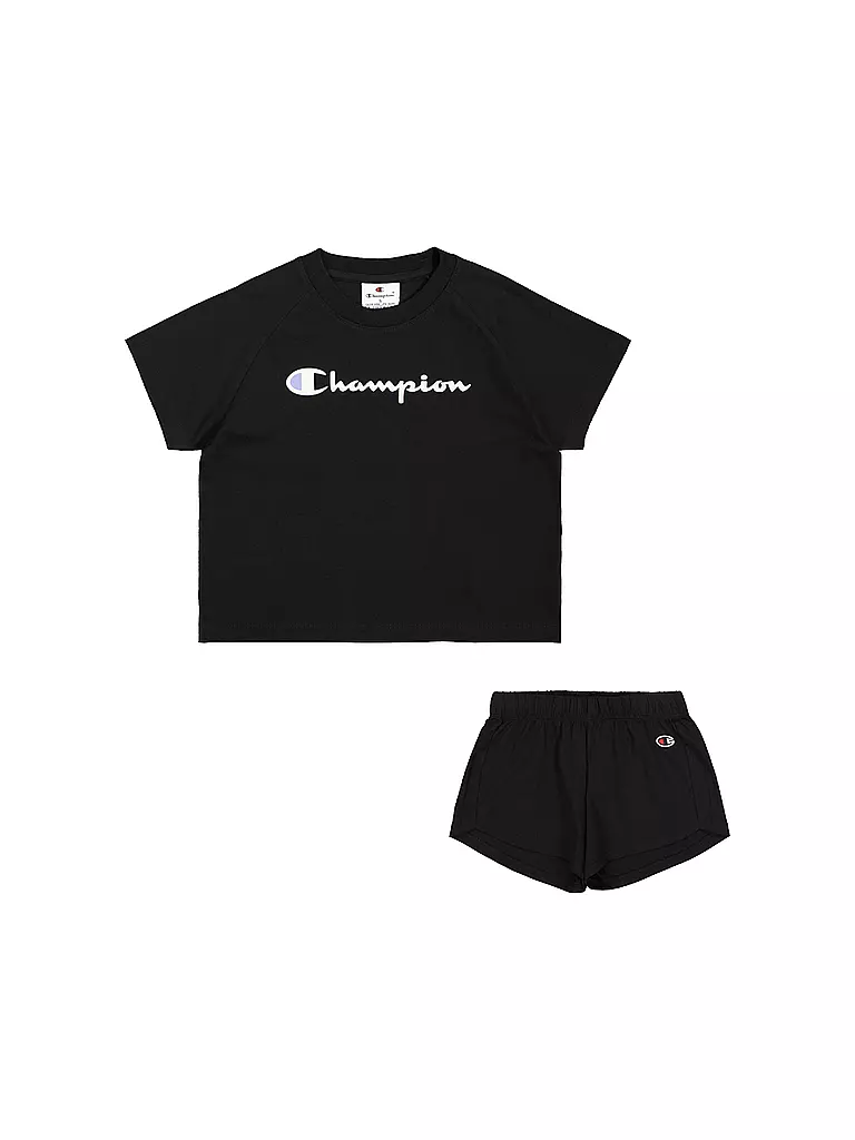 CHAMPION | Ensemble fille 2 pièces T-shirt et short | schwarz