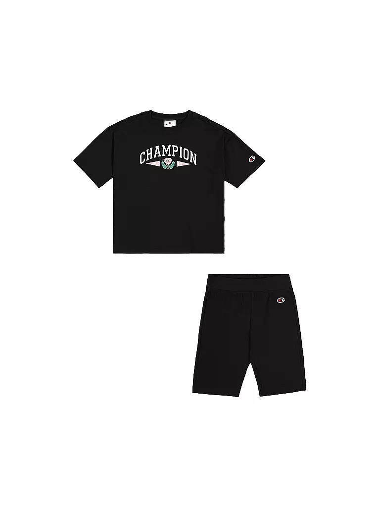 CHAMPION | Ensemble fille 2 pièces T-shirt et short | schwarz