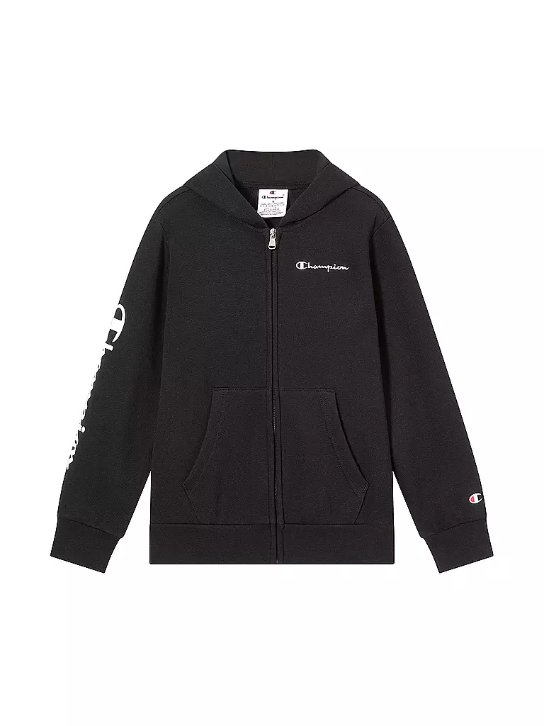 CHAMPION | Sweat-shirt zippé garçon | schwarz