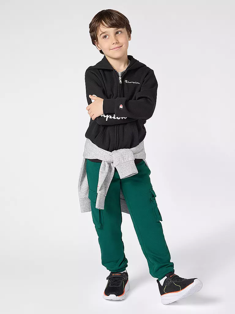 CHAMPION | Sweat-shirt zippé garçon | schwarz