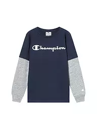 CHAMPION | T-shirt à manches longues pour garçon | Bleu foncé